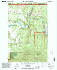 Download a high-resolution, GPS-compatible USGS topo map for Moyie Springs, ID (1999 edition)