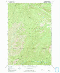 Download a high-resolution, GPS-compatible USGS topo map for Mt George, ID (1991 edition)