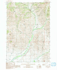 Download a high-resolution, GPS-compatible USGS topo map for Muldoon, ID (1991 edition)