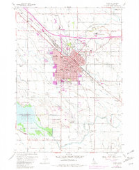 preview thumbnail of historical topo map of Nampa, ID in 1958