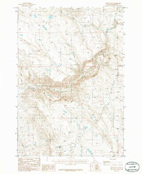 Download a high-resolution, GPS-compatible USGS topo map for Nutmeg Flat, ID (1986 edition)