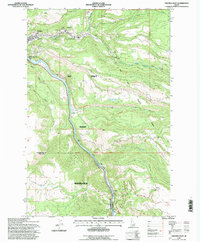 Download a high-resolution, GPS-compatible USGS topo map for Orofino East, ID (1997 edition)