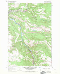 Download a high-resolution, GPS-compatible USGS topo map for Orofino East, ID (1971 edition)