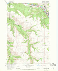 1967 Map of Orofino, ID, 1971 Print