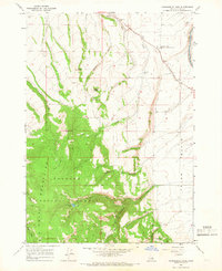 Download a high-resolution, GPS-compatible USGS topo map for Packsaddle Lake, ID (1967 edition)