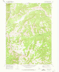 Download a high-resolution, GPS-compatible USGS topo map for Paris Peak, ID (1973 edition)