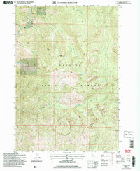 Download a high-resolution, GPS-compatible USGS topo map for Parks Peak, ID (2007 edition)