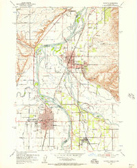 Download a high-resolution, GPS-compatible USGS topo map for Payette, ID (1957 edition)