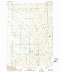 Download a high-resolution, GPS-compatible USGS topo map for Piute Butte, ID (1989 edition)