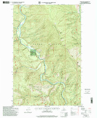 Download a high-resolution, GPS-compatible USGS topo map for Pond Peak, ID (1999 edition)