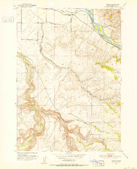 Download a high-resolution, GPS-compatible USGS topo map for Poplar, ID (1952 edition)