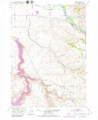preview thumbnail of historical topo map of Bonneville County, ID in 1951