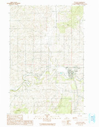 Download a high-resolution, GPS-compatible USGS topo map for Potlatch, ID (1991 edition)