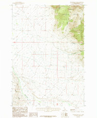 Download a high-resolution, GPS-compatible USGS topo map for Powderhorn Gulch, ID (1987 edition)