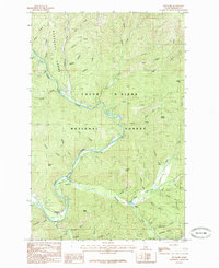 Download a high-resolution, GPS-compatible USGS topo map for Prichard, ID (1985 edition)