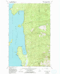 Download a high-resolution, GPS-compatible USGS topo map for Priest Lake SE, ID (1993 edition)