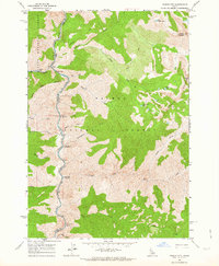 Download a high-resolution, GPS-compatible USGS topo map for Puddin Mtn, ID (1964 edition)