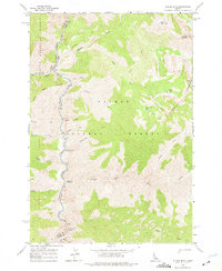 Download a high-resolution, GPS-compatible USGS topo map for Puddin Mtn, ID (1975 edition)