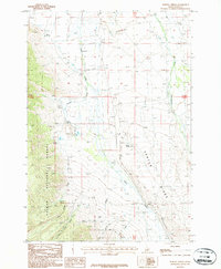 Download a high-resolution, GPS-compatible USGS topo map for Purcell Spring, ID (1987 edition)