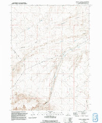 Download a high-resolution, GPS-compatible USGS topo map for Purjue Canyon, ID (1992 edition)