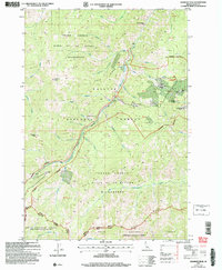 Download a high-resolution, GPS-compatible USGS topo map for Rainbow Peak, ID (2007 edition)