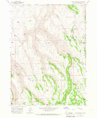 Download a high-resolution, GPS-compatible USGS topo map for Rams Horn Ridge, ID (1966 edition)