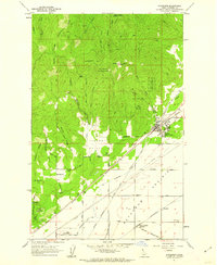 1961 Map of Rathdrum, ID, 1962 Print