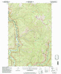 Download a high-resolution, GPS-compatible USGS topo map for Red Ives Peak, ID (1997 edition)
