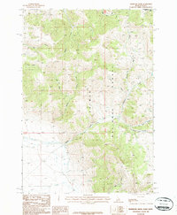 Download a high-resolution, GPS-compatible USGS topo map for Reservoir Creek, ID (1987 edition)