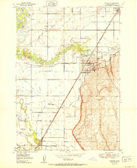 1950 Map of Rexburg, ID
