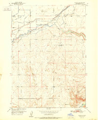 Download a high-resolution, GPS-compatible USGS topo map for Rigby SE, ID (1951 edition)