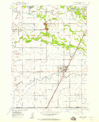 1948 Map of Rigby, 1959 Print