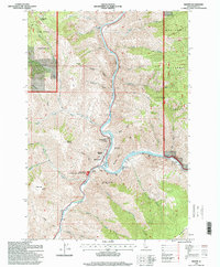 Download a high-resolution, GPS-compatible USGS topo map for Riggins, ID (1999 edition)