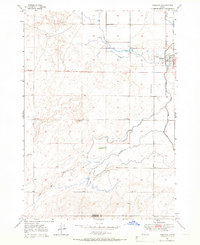 1949 Map of Roberts, ID, 1966 Print