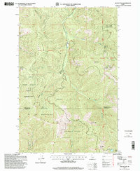 Download a high-resolution, GPS-compatible USGS topo map for Rochat Peak, ID (1999 edition)