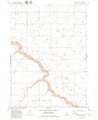 Download a high-resolution, GPS-compatible USGS topo map for Roseworth NE, ID (1980 edition)