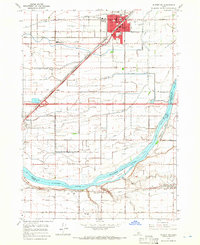1964 Map of Rupert, ID, 1966 Print