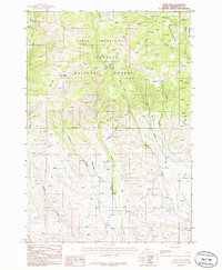 Download a high-resolution, GPS-compatible USGS topo map for Rush Peak, ID (1986 edition)