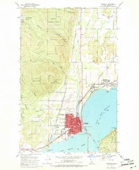 preview thumbnail of historical topo map of Sandpoint, ID in 1968
