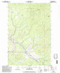Download a high-resolution, GPS-compatible USGS topo map for Santa, ID (1997 edition)