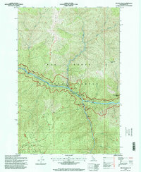 Download a high-resolution, GPS-compatible USGS topo map for Selway Falls, ID (1999 edition)