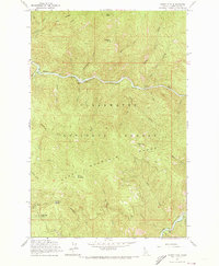 preview thumbnail of historical topo map of Clearwater County, ID in 1963