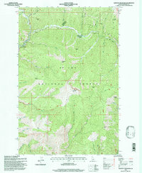 Download a high-resolution, GPS-compatible USGS topo map for Shefoot Mountain, ID (1997 edition)