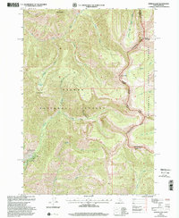 preview thumbnail of historical topo map of Lemhi County, ID in 1997