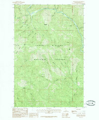 Download a high-resolution, GPS-compatible USGS topo map for Skitwish Peak, ID (1985 edition)