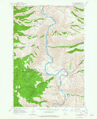 Download a high-resolution, GPS-compatible USGS topo map for Slate Creek, ID (1965 edition)
