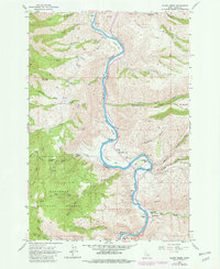 Download a high-resolution, GPS-compatible USGS topo map for Slate Creek, ID (1982 edition)