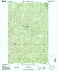 preview thumbnail of historical topo map of Bonner County, ID in 1997
