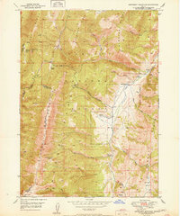 Download a high-resolution, GPS-compatible USGS topo map for Snowdrift Mountain, ID (1951 edition)