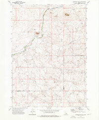 Download a high-resolution, GPS-compatible USGS topo map for Snowshoe Butte, ID (1976 edition)